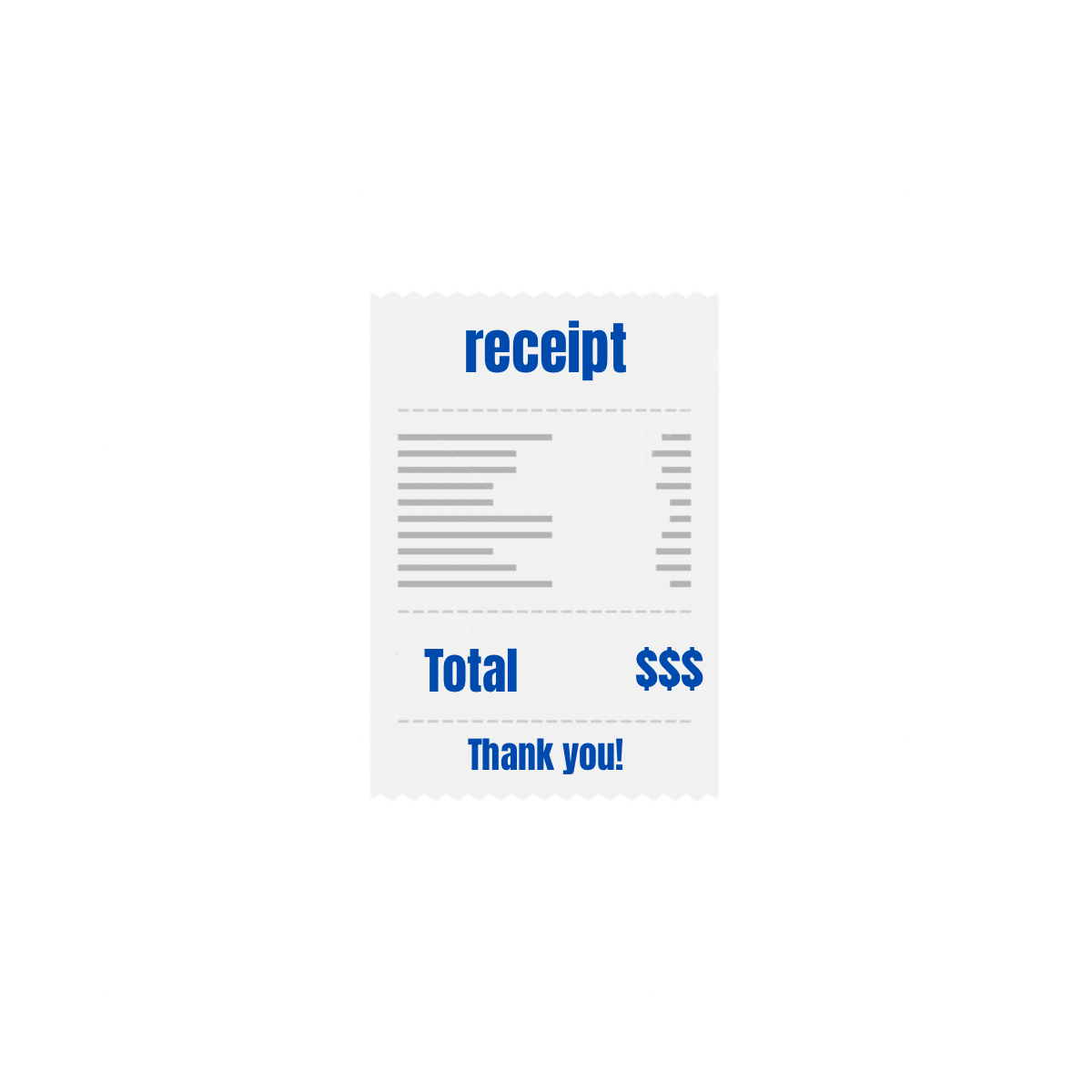 Receipt (this is a order add on)
